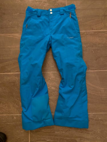 Blue Unisex Youth Used Size 14 Spyder Ski Pants