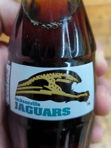 Jacksonville Jaguars Coke Bottle