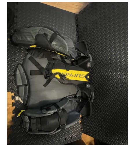 Used Large Bauer Goalie Chest Protector Pro Stock