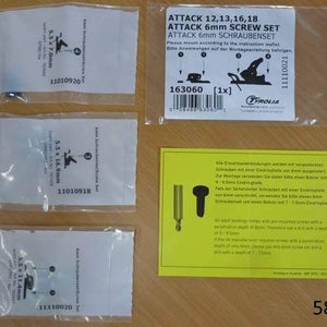 NEW Ski Bindings Tyrolia head Attack spare mouting Screw Set ATTACK 12 13 16 18