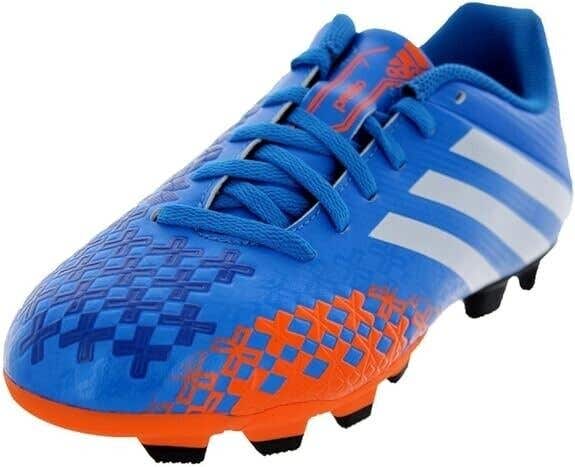 Adidas Junior Predito LZ TRX FG Soccer Cleats Blue Orange - Size 3.5 - MSRP $50