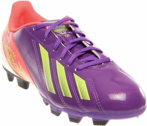 Adidas Girls F5 TRX FG Soccer Cleats Purple - Size 1 - MSRP $50