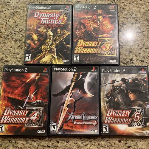 Dynasty Warriors 3,4,5 + Xtreme Legends & Dynasty Tactics 2 - Playstation 2 PS2