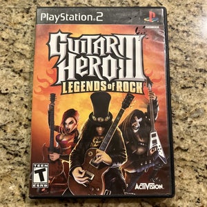 Guitar Hero III 3: Legends of Rock Sony PlayStation 2 PS2, 2007) Manual-Tested