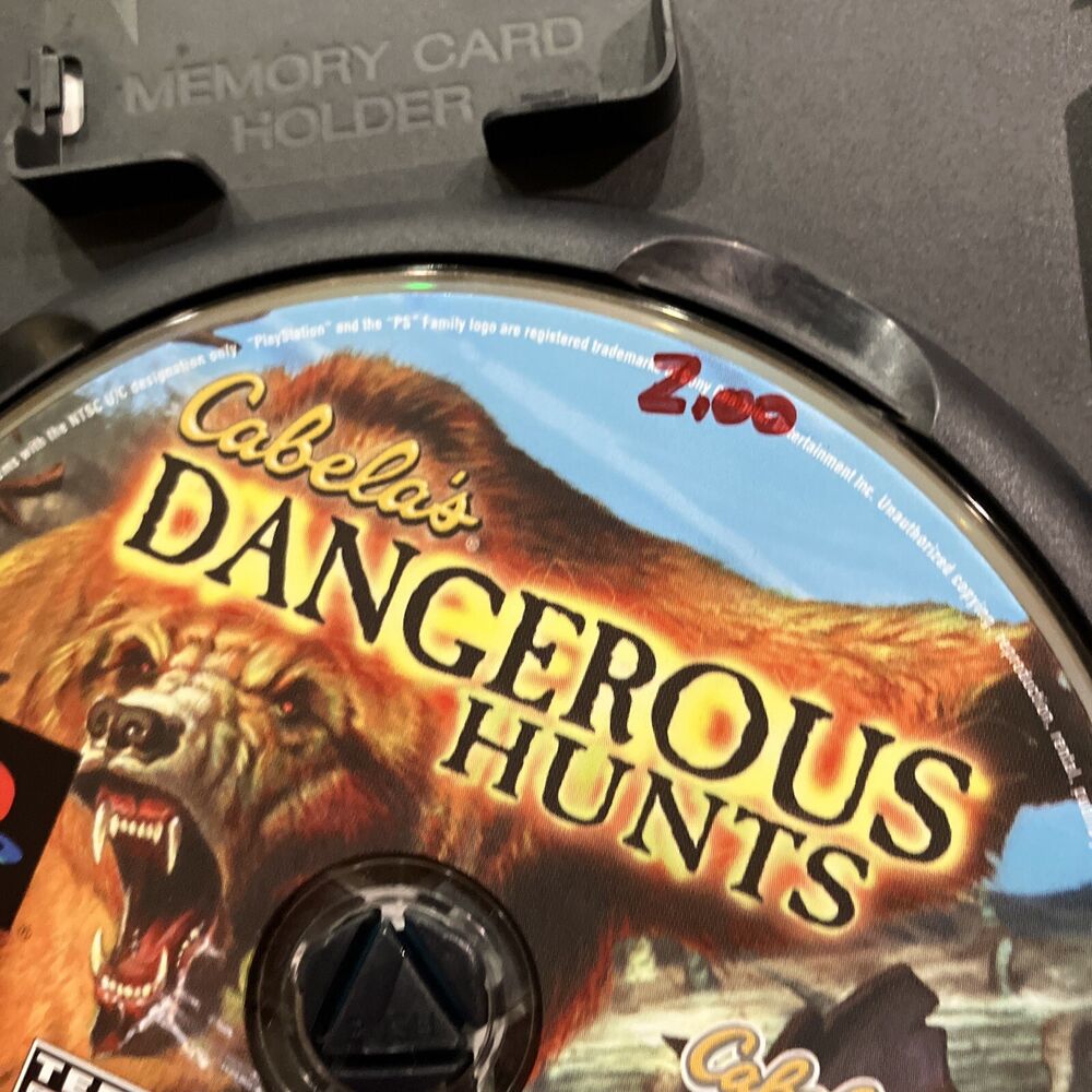 Cabela's Dangerous Hunts Lot Of 1 & 2 PS2 Both Games Tested