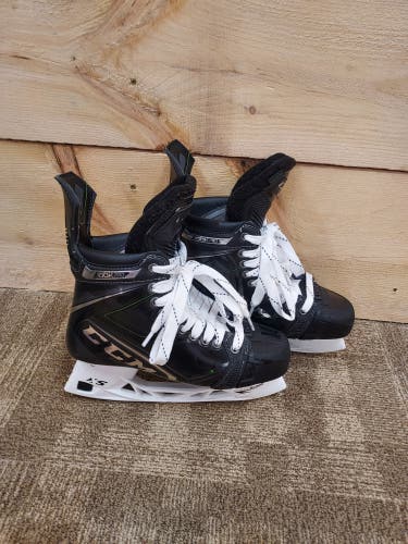 Used Intermediate CCM RibCor 100k Pro Hockey Skates Regular Width 6.5