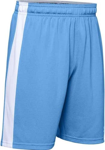 Under Armour Boys Threadborne Match Size Medium Blue White Soccer Shorts NWT $25