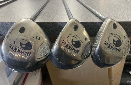 Callaway Hawkeye Driver, 3 Wood, And 5 Wood Ladies Set Right Handed