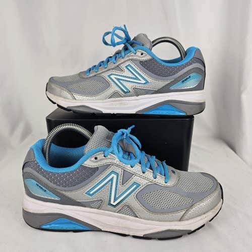 New Balance 1540v3 Athletic Running Walking Shoes Womens Size 8 B Blue Silver