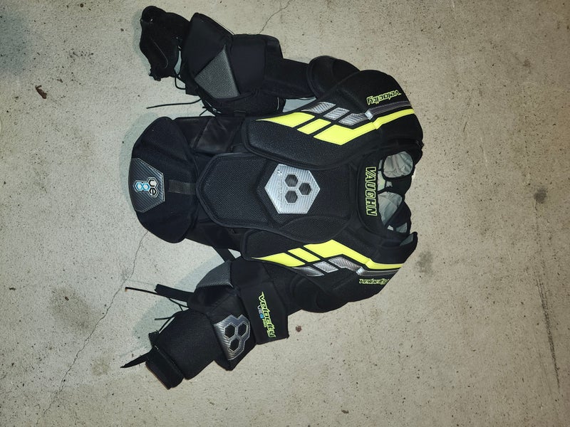 Used Large Vaughn Velocity VE8 Pro Goalie Chest Protector Pro Stock