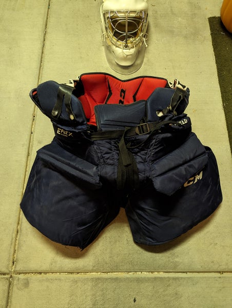 Senior Used XL CCM Extreme Flex Shield Pro Hockey Goalie Pants Pro Stock