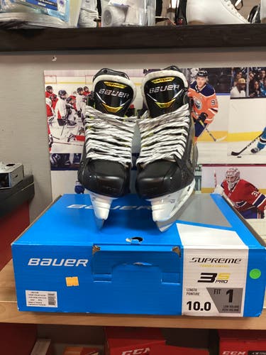 New Senior Bauer Supreme 3S Pro Hockey Skates size 10 Fit 1