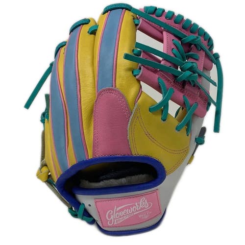 GW-GO92-PI1125-RightHandThrow Gloveworks Steerhide 11.25 Pink Baseball Glove Rig