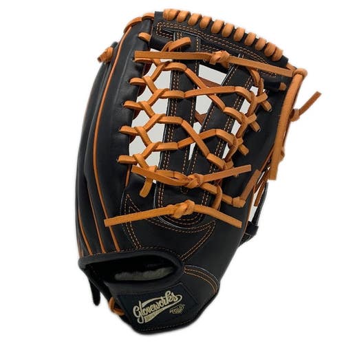 GW-KIPOR-1275-RightHandThrow Gloveworks Kip Orange 12.75 Outfield Baseball Glove
