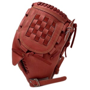 GW-KIPRED-12-RightHandThrow Gloveworks Kip Leather Red 12 Inch Closed Web Baseba