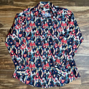 Sam Surin Bespoke Custom Made Bicycle Bike All Over Print Button Collared Shirt
