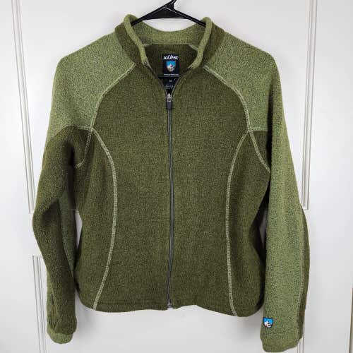 KUHL Women’s Alfpaca Fleece Jacket Green Full Zip Size: M