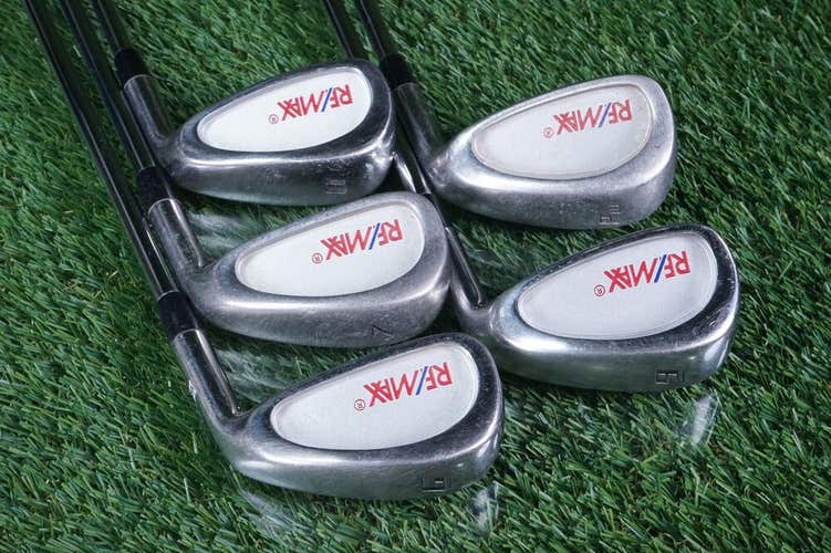 MENS REMAX CAVITY BACK IRONS SET 6-PW IRONS W/ TRUE TEMPER REGULAR FLEX SHAFTS