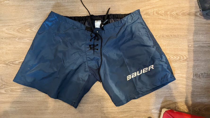Blue Used Medium Bauer Goalie Pant Shell