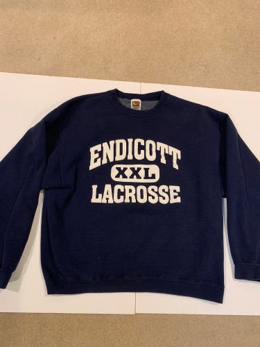 Vintage Endicott University Lacrosse Gulls Crewneck Sweatshirt XL