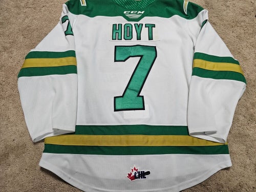 PEYTON HOYT 19'20 Val D'Or Foreurs Photomatched QMJHL Game Worn Jersey COA