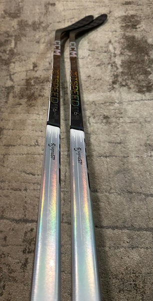 New! 2 Pack! 2x 85 Flex P28 Right Hand JetSpeed FT6 Pro “Chrome” Hockey Sticks