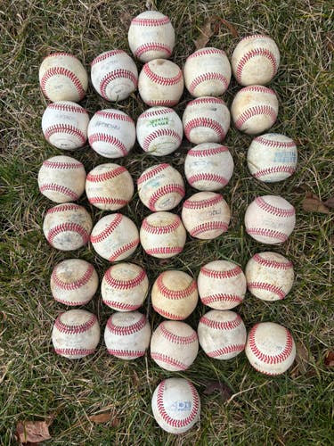 Used Leather Baseballs 32 Pack - Good Condition