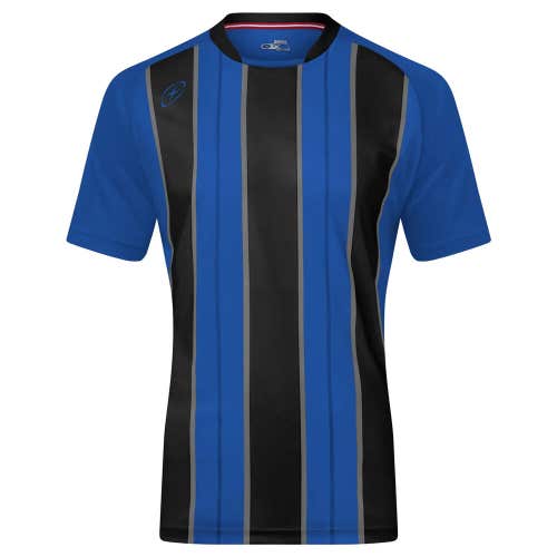 Xara Adult Unisex 1033 Highbury Size Medium Royal Blue Black Soccer Jersey New