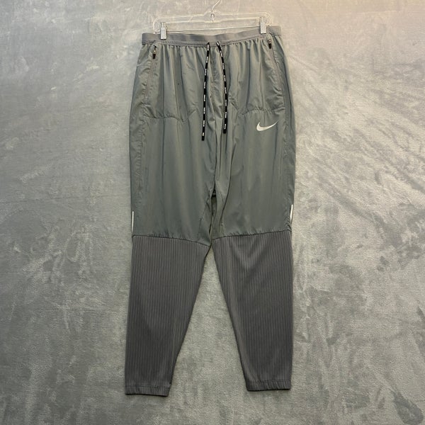 Nike Phenom Elite Hybrid Knit Running Pants Men Size XL Grey