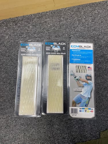 Original ECM Black mesh, 6 D, white semi hard wax