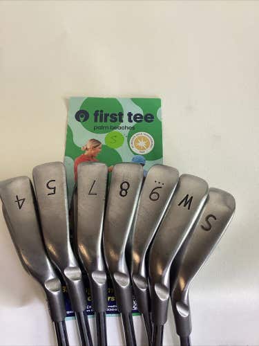 Ping i5 Blue Dot Iron Set 4-PW, SW With Regular Steel Shafts (no 6)