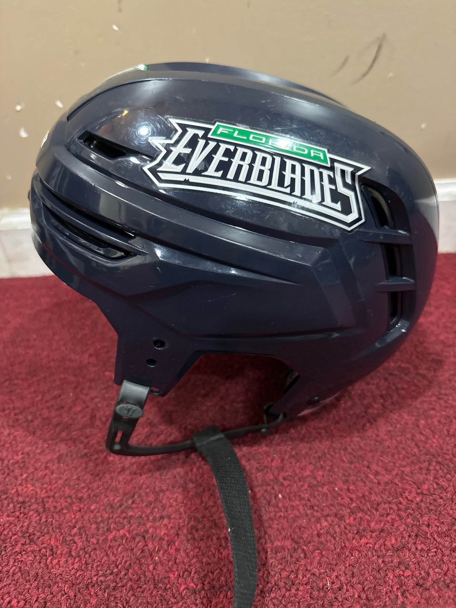 Florida Everblades Medium Warrior Pro Stock Alpha One Pro Helmet Item