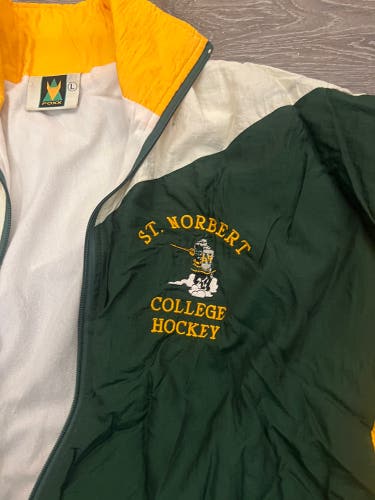 Used St. Norbert College Hockey Vintage Apparel Jacket