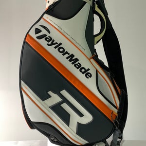 TaylorMade R1 Tour Staff Bag White 6-Way Divide Single Strap Golf Bag 8" x 9.5"
