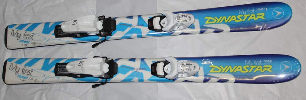 NEW Dynastar kids skis  93cm with Look size adjustable bindings on skis set