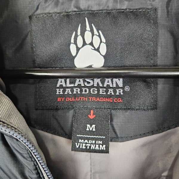 Alaskan Hardgear Puffer Jacket Mens M Black Full Zip Nylon Coat Duluth  Trading