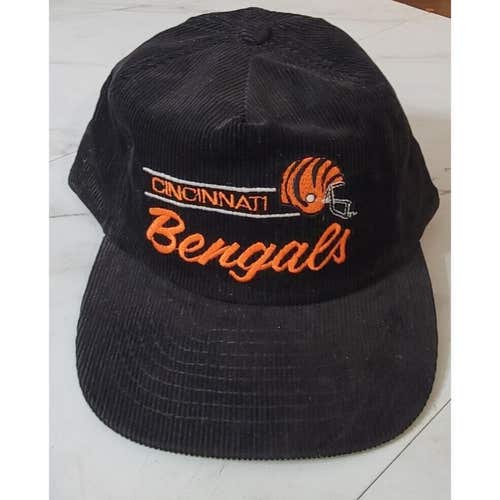 Vintage Annco Cincinnati Bengals Corduroy SnapBack Hat / One Size Fits All