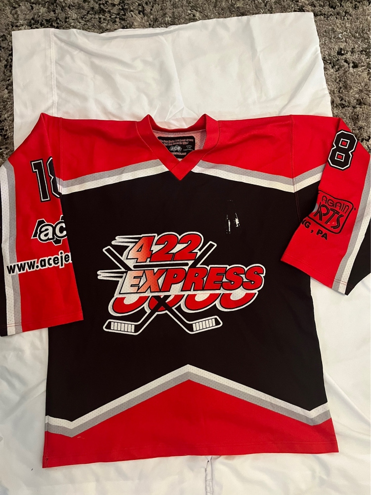 Black And Red Used Men's  Jersey
