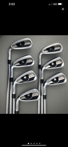 Men's Left Hand Stiff Flex Steel Shaft G400 Iron Set