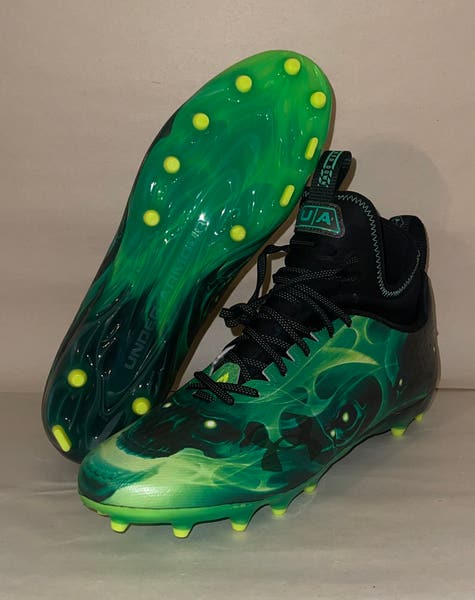 Under Armour Spotlight Slime Vapor Football Cleats Blur Smoke MC Slime -Reviews,Comparisons,Deals & More main image 4