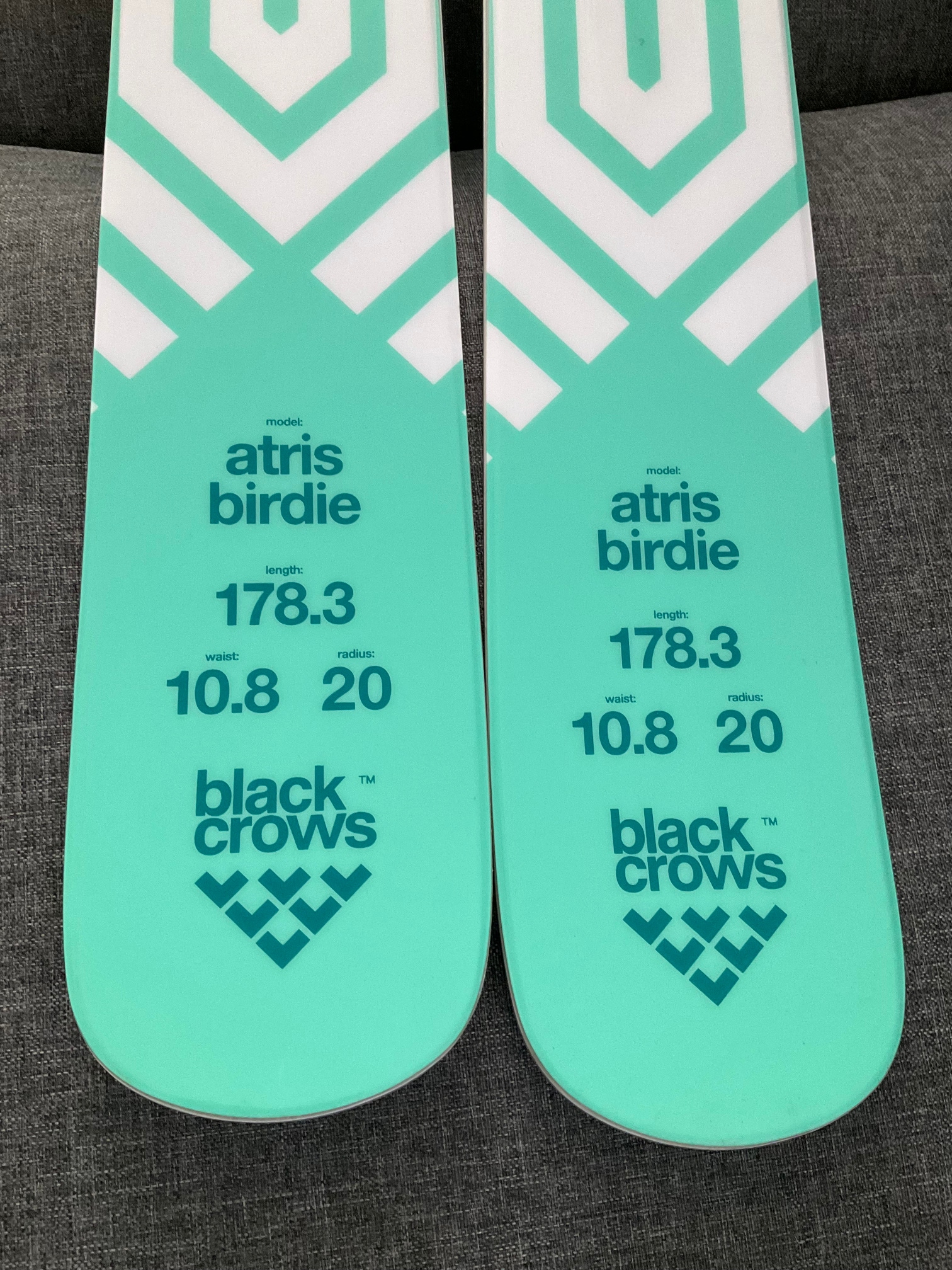 Used Unisex Black Crows 178 cm Atris Birdie Skis Without Bindings