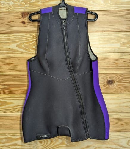 AquaFlite 3mm Wetsuit Vest Shorty Women's Size XXL - XXXL Scuba Dive Purple
