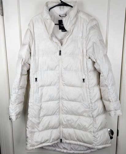 The North Face TNF Metropolis III Parka 550 Down Puffer Jacket Size: L White