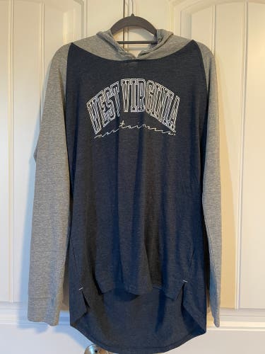 West Virginia (WVU) Long Sleeve Hoodie Shirt Size L