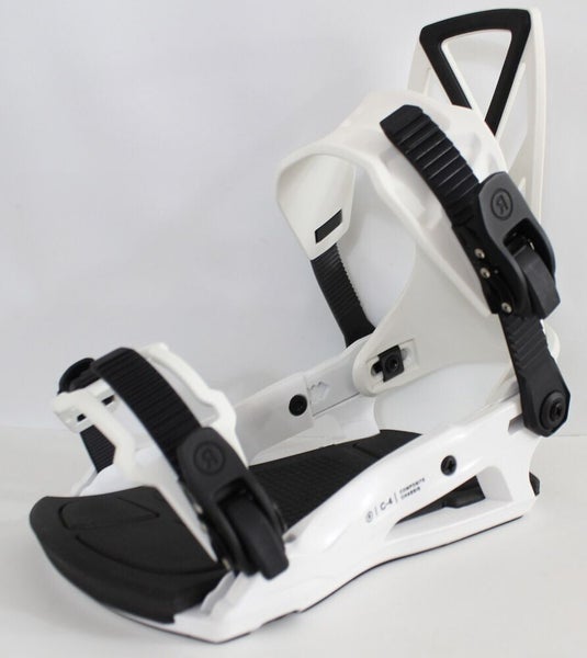 Ride C-4 Snowboard Bindings Medium (Men's US Size 6- 10) White 2025