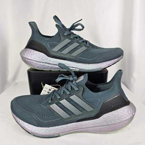 Men's Adidas UltraBoost 21 Running Shoes / Grey Blue Oxide / FY0384 / Size 10