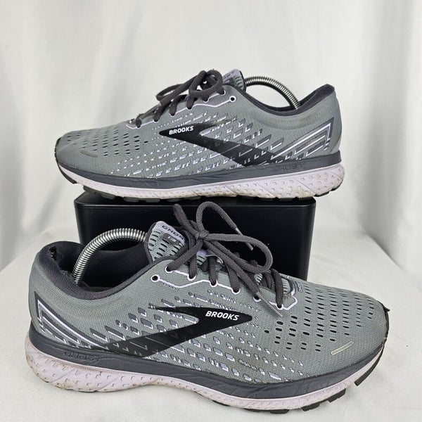 Womens Brooks Ghost 13 Gray Purple Athletic Running Comfort Shoes Size 11 B