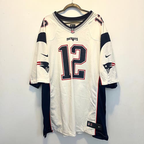 NE Patriots Tom Brady #12 Nike Game Jersey 3XL