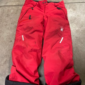 Red Men's Size 12 Spyder Ski Pants