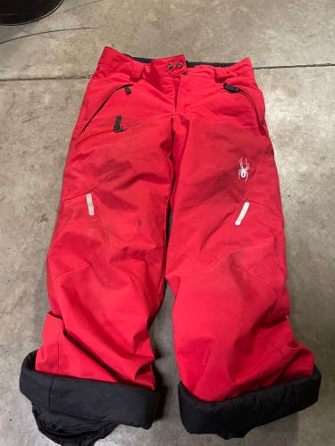 Red Men's Size 12 Spyder Ski Pants